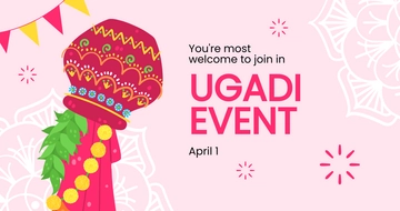 Free Ugadi Event Facebook Post Template to Edit Online