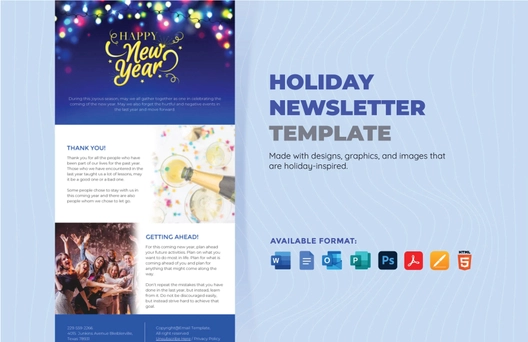 Holiday Newsletter Template Holiday Newsletter Template