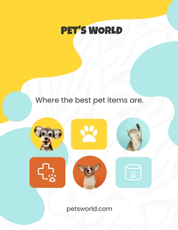Free Pet Ecommerce Store Flyer Template to Edit Online