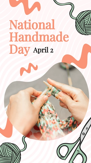 Free National Handmade Day Whatsapp Status Template to Edit Online