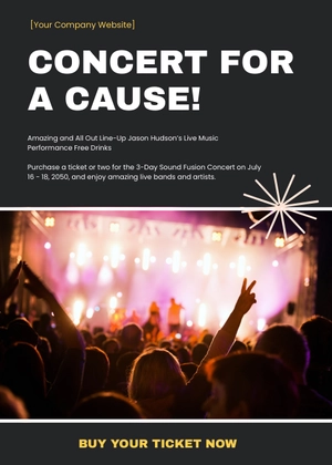 Free Concert Table Tent Template to Edit Online