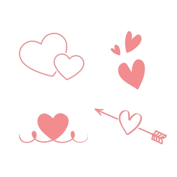 Free Wedding Heart Clipart Template to Edit Online