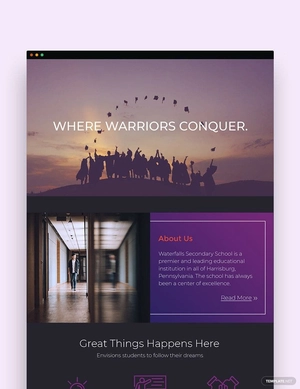 School Newsletter Template
