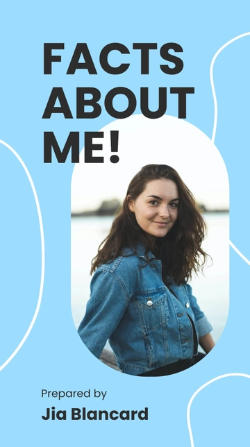 Free About Me Presentation Template to Edit Online