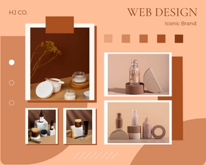 Free Modern Web Design Mood Board Template to Edit Online