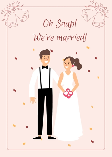 Free Wedding Snap Card Template to Edit Online