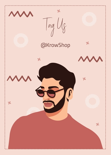 Free Rosegold Snap Card Template to Edit Online