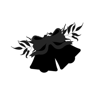 Free Wedding Bells Silhouette Template to Edit Online