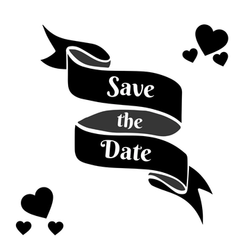 Free Ribbon Wedding Silhouette Template to Edit Online