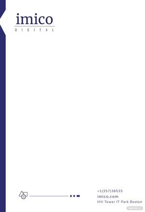 Tech Start-up Letterhead Template