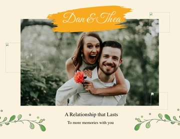 Free Couples Scrapbook Template to Edit Online