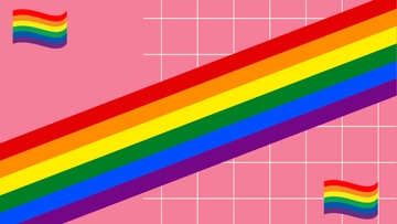 Free Rainbow Flag Background Template to Edit Online