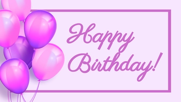 Free Birthday Background Banner Layout Template to Edit Online