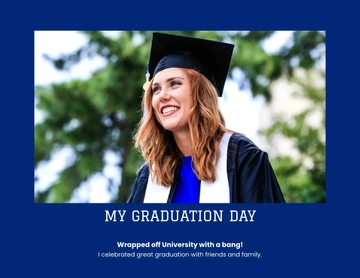 Free Graduation Scrapbook Template to Edit Online