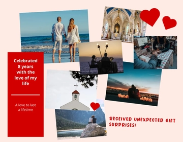 Free Anniversary Scrapbook Template to Edit Online