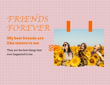 Free Friendship Scrapbook Template to Edit Online
