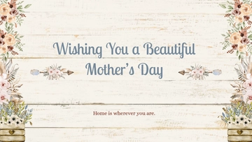Free Rustic Mother's Day Background Template to Edit Online