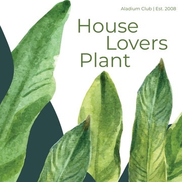 Free Green Plant Lover Tote Bag Template to Edit Online