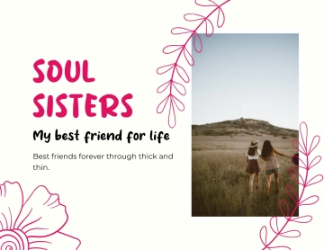 Free Best Friend Scrapbook Template to Edit Online