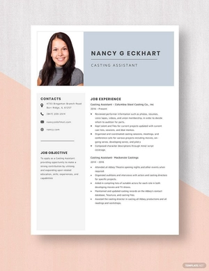 Casting Assistant Resume
