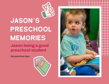 Free Preschool Scrapbook Template to Edit Online