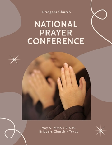 Free National Prayer Conference Flyer Template to Edit Online