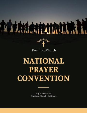 Free National Prayer Convention Flyer Template to Edit Online