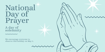 Free National Day Of Prayer Banner Template to Edit Online