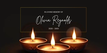 Free Funeral Tarpaulin Template to Edit Online