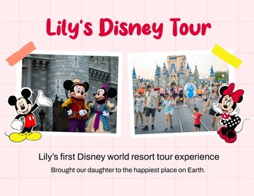 Free Disney Scrapbook Template to Edit Online