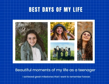 Free Minimalist Scrapbook Collage Template to Edit Online