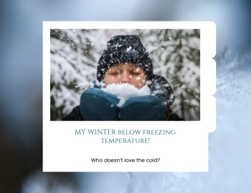 Free Winter Scrapbook Template to Edit Online