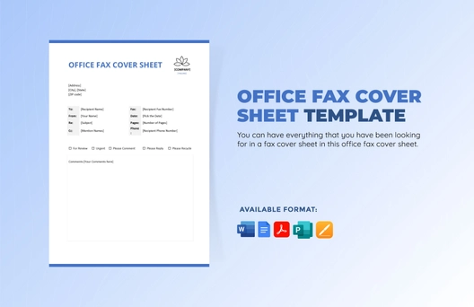 Office Fax Cover Sheet Template