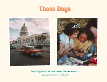 Free Retro Scrapbook Template to Edit Online