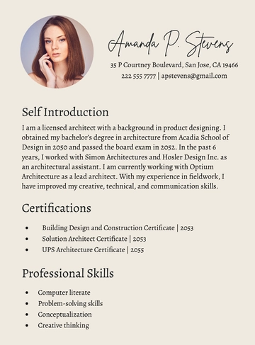 Free Personal Self Introduction Template to Edit Online
