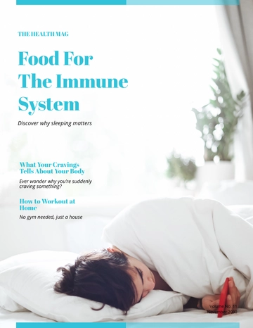 Free Health Magazine Template to Edit Online