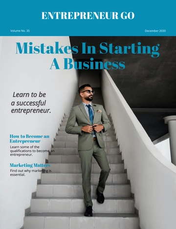 Free Entrepreneur Magazine Small Business Template to Edit Online