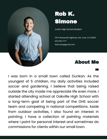 Free Self Introduction Essay Template to Edit Online