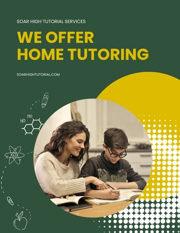 Free Home Tutoring Flyer Template to Edit Online