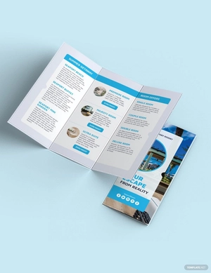 Beach Resort Tri-Fold Template