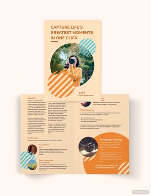Photography Studio Bi-Fold Brochure Template