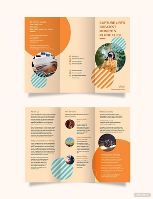 Photography Studio Tri-Fold Brochure Template