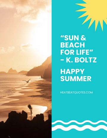 Free Summer Quote Flyer Template to Edit Online