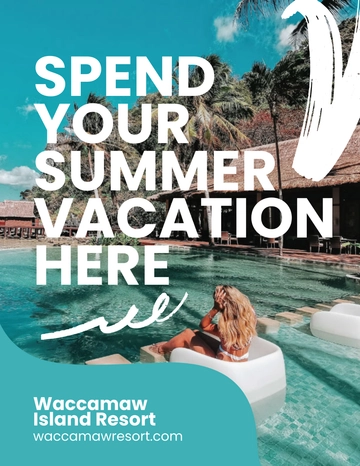 Free Summer Vacation Flyer Template to Edit Online