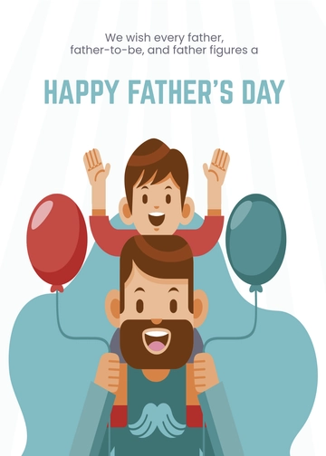 Free Happy Father's Day Wishes Template to Edit Online
