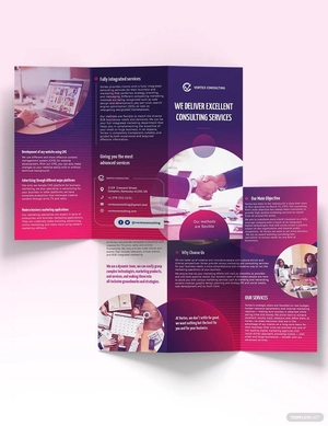 Consulting Services Tri-Fold Brochure Template