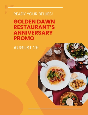 Free Promotion Announcement Flyer Template to Edit Online