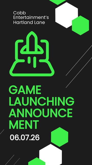 Free Launch Announcement Instagram Story Template to Edit Online