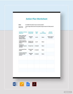 Action Plan Work Sheet Template Action Plan Work Sheet Template