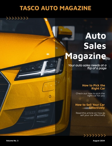 Free Auto Sales Magazine Template to Edit Online